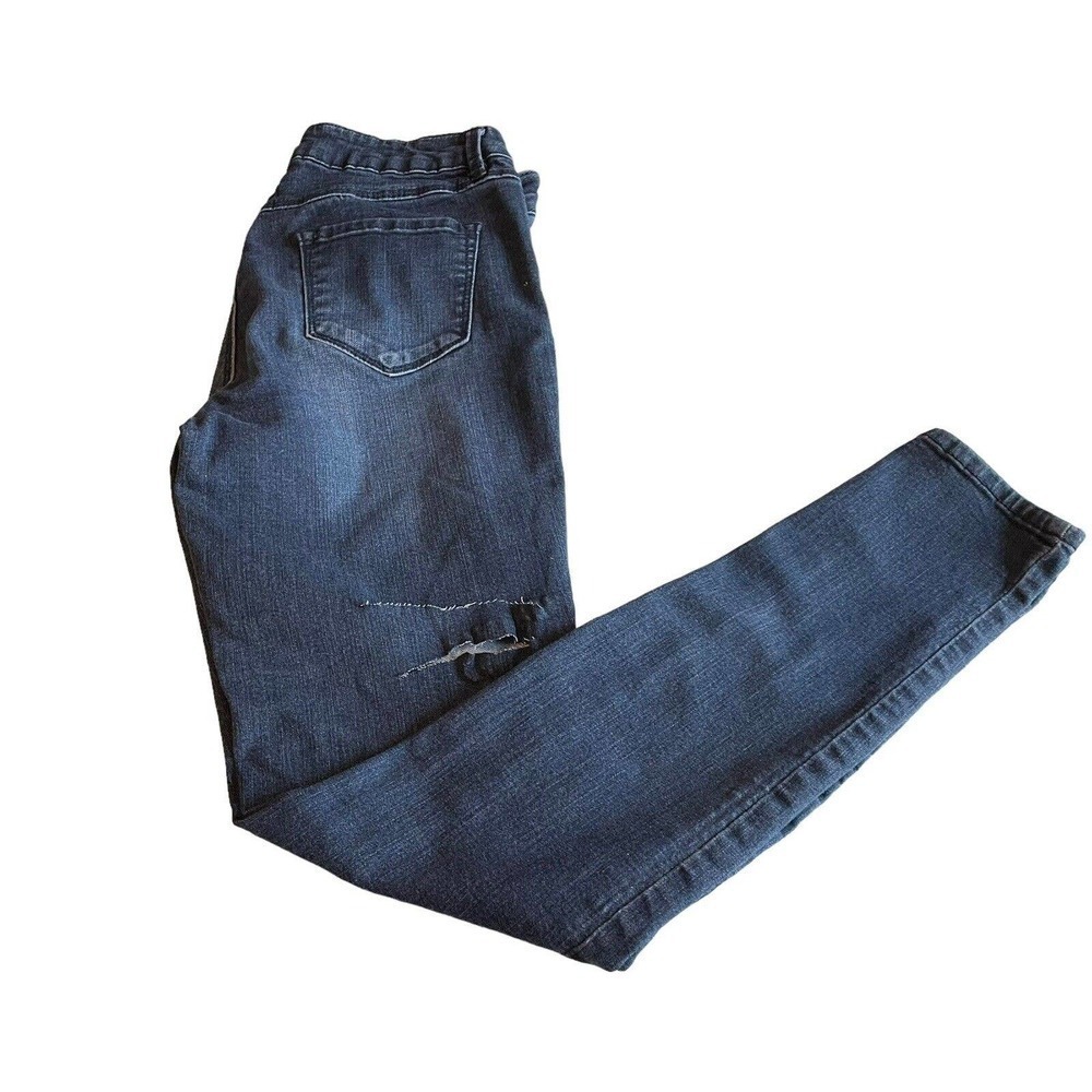 Artisan NY Jeans Womens 4 Blue Skinny Leg Ankle Mid Rise Medium Wash Denim NEW